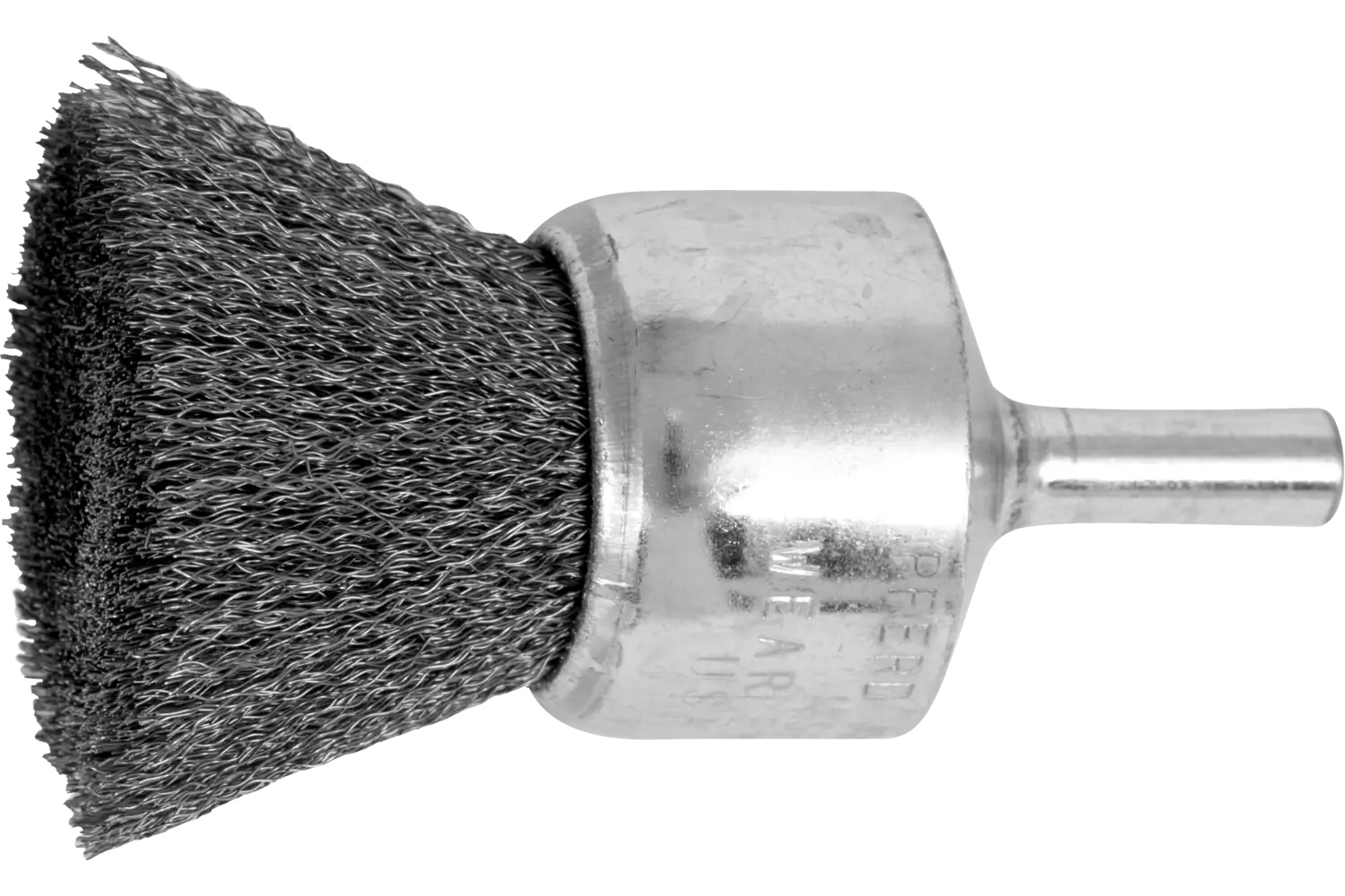 Picture of Pferd Crimped Wire End Brush 1" Dia. .006 Carbon Steel 1/4" Shank Retail